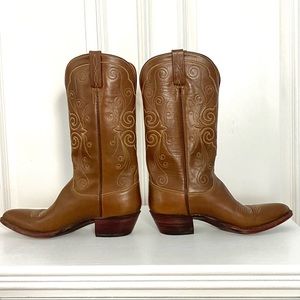 Women’s Lucchese 1883 Classic Brown Leather Cowgirl Boots